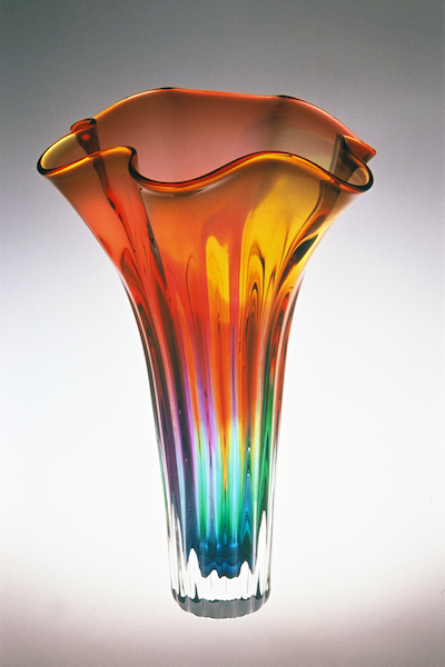 Optic Flower Vase – round top